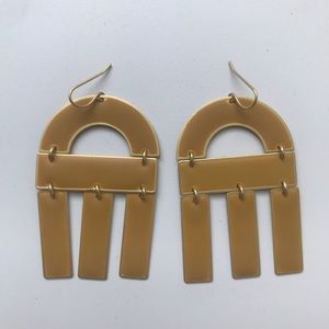 Madewell yellow earrings